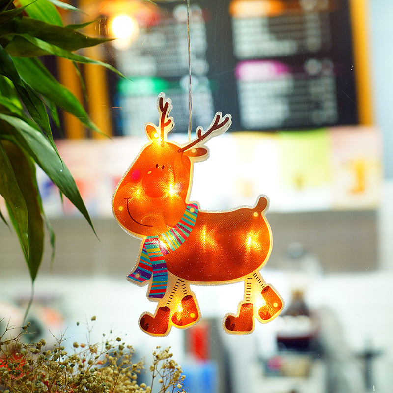 Christmas Decoration Lights Santa Snowman Elk