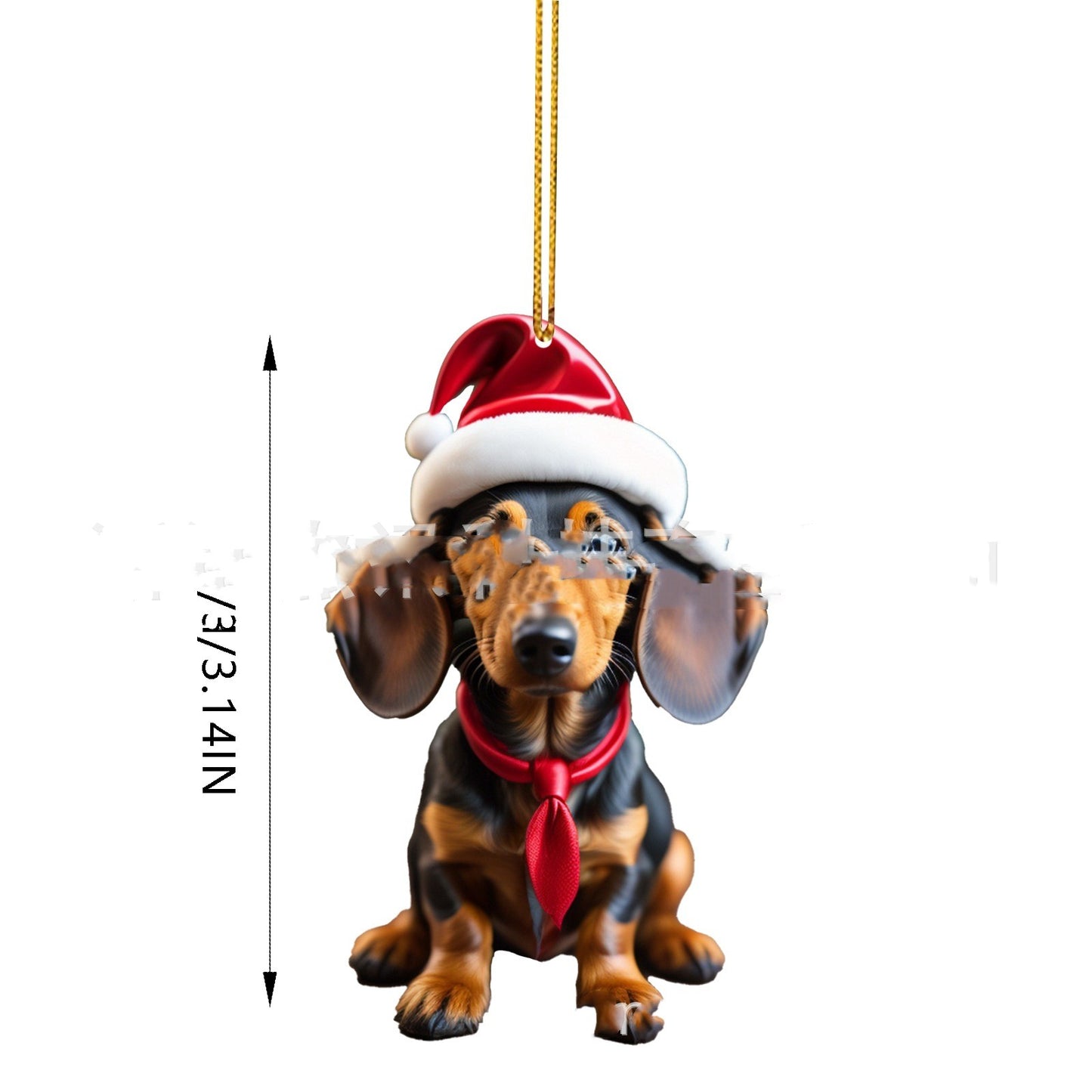 Acrylic Flat Christmas Gift Decoration Pendant