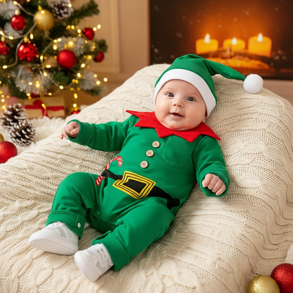 Autumn And Winter Long Sleeves Newborn Baby Jumpsuit