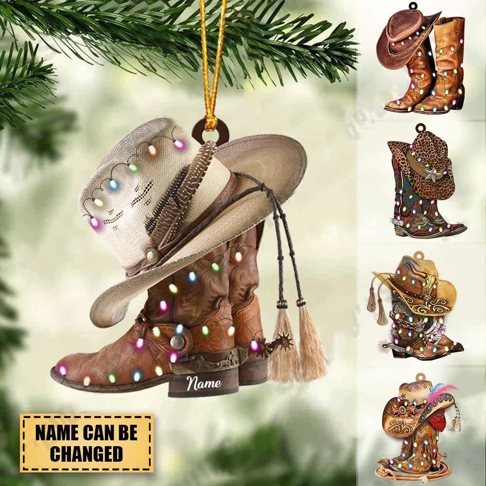 Christmas Tree Decoration Acrylic Flat Ornaments