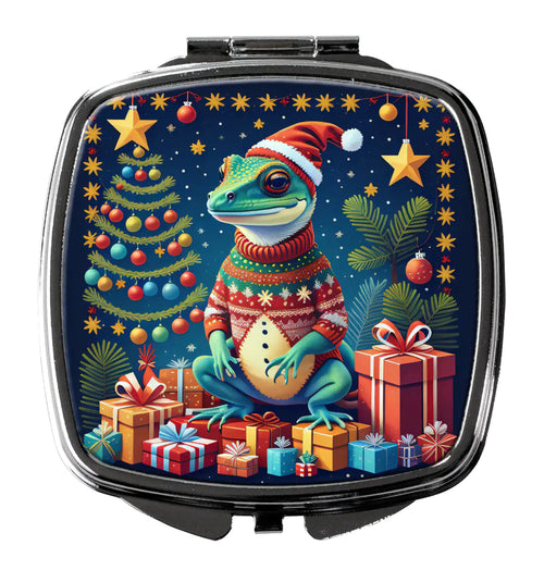 Gecko Christmas Compact Mirror