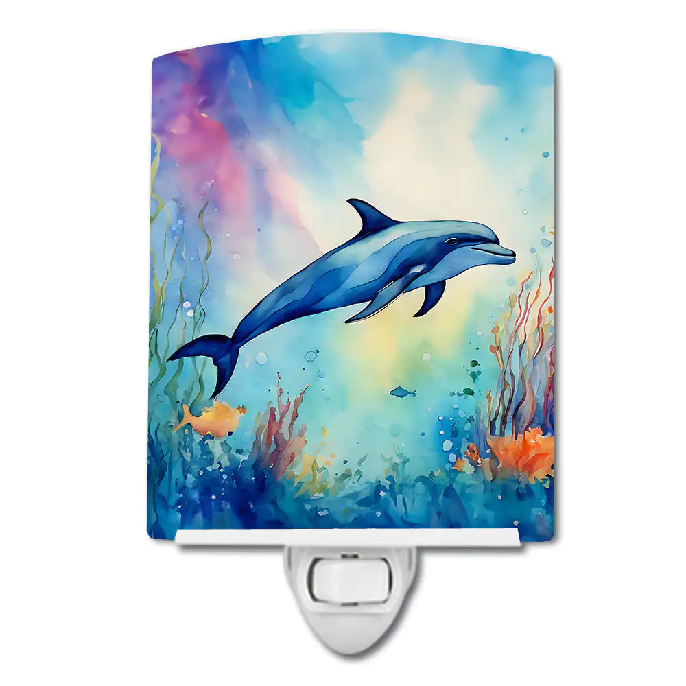 Dolphin Ceramic Night Light