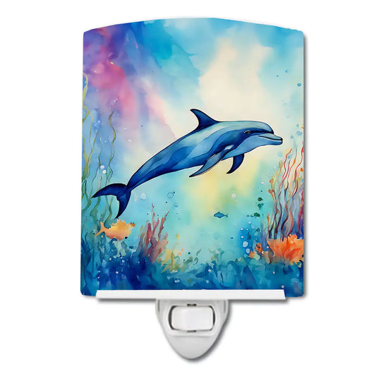 Dolphin Ceramic Night Light