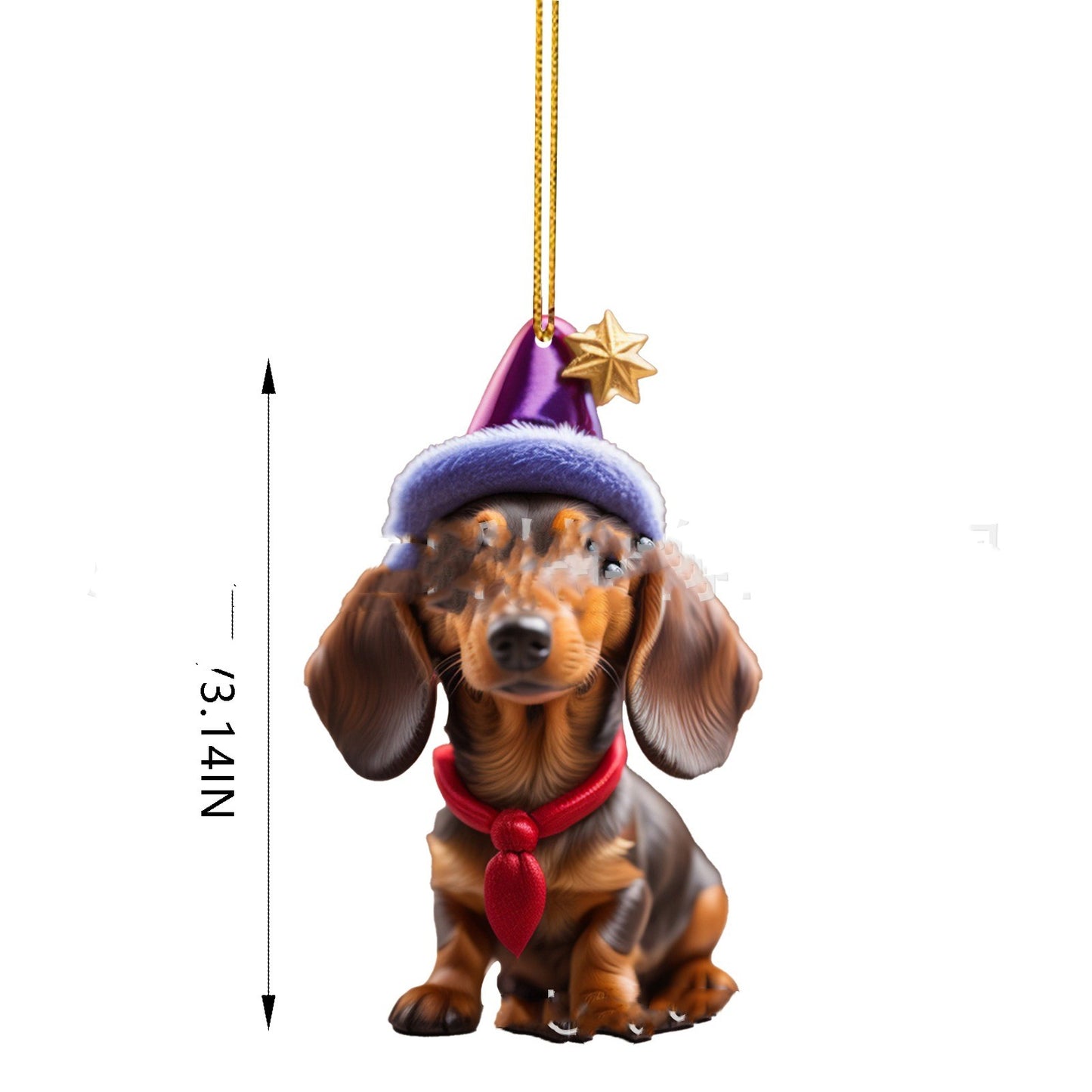 Acrylic Flat Christmas Gift Decoration Pendant