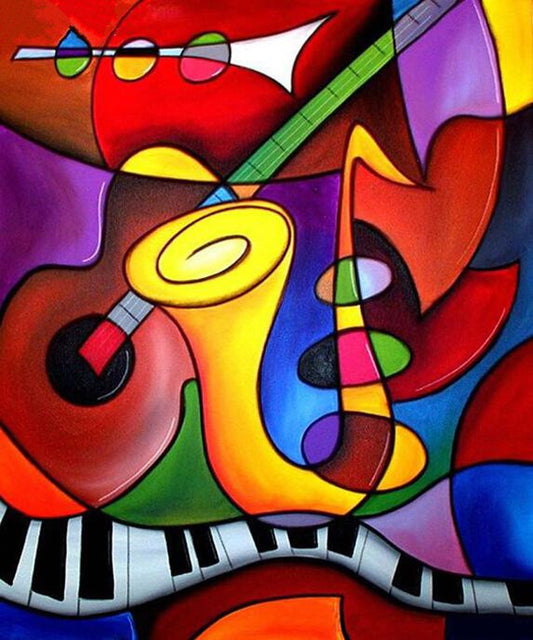 5D Diy Musical Instruments Diamond Mosaic Paintings