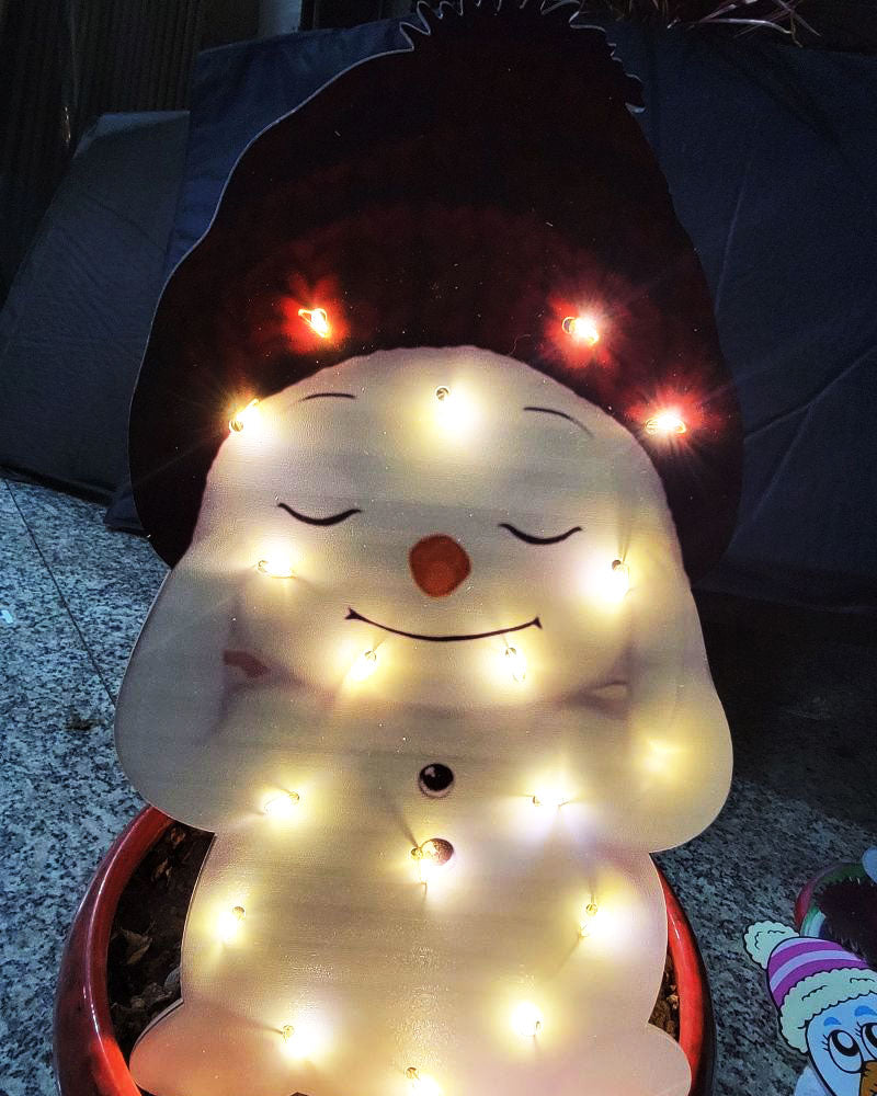Christmas Scene Decoration With LED Lights