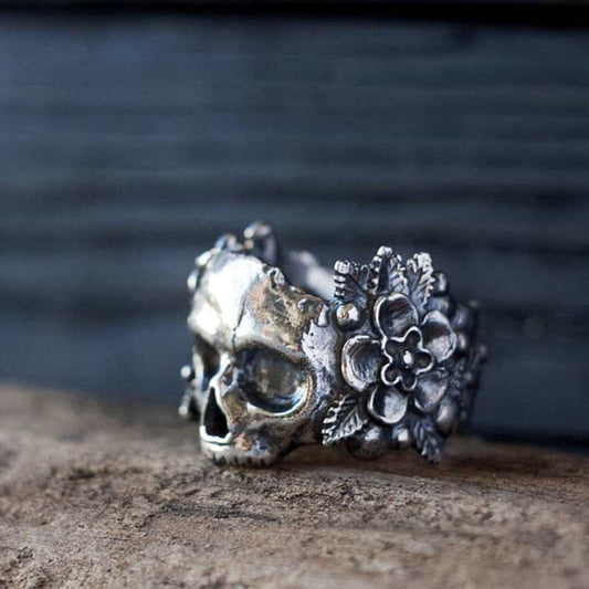 Flower Ghost Head Skull Headband