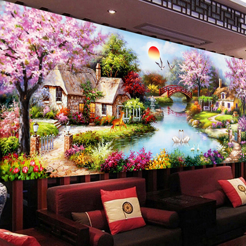 Diamond Painting Oil Painting Cottage