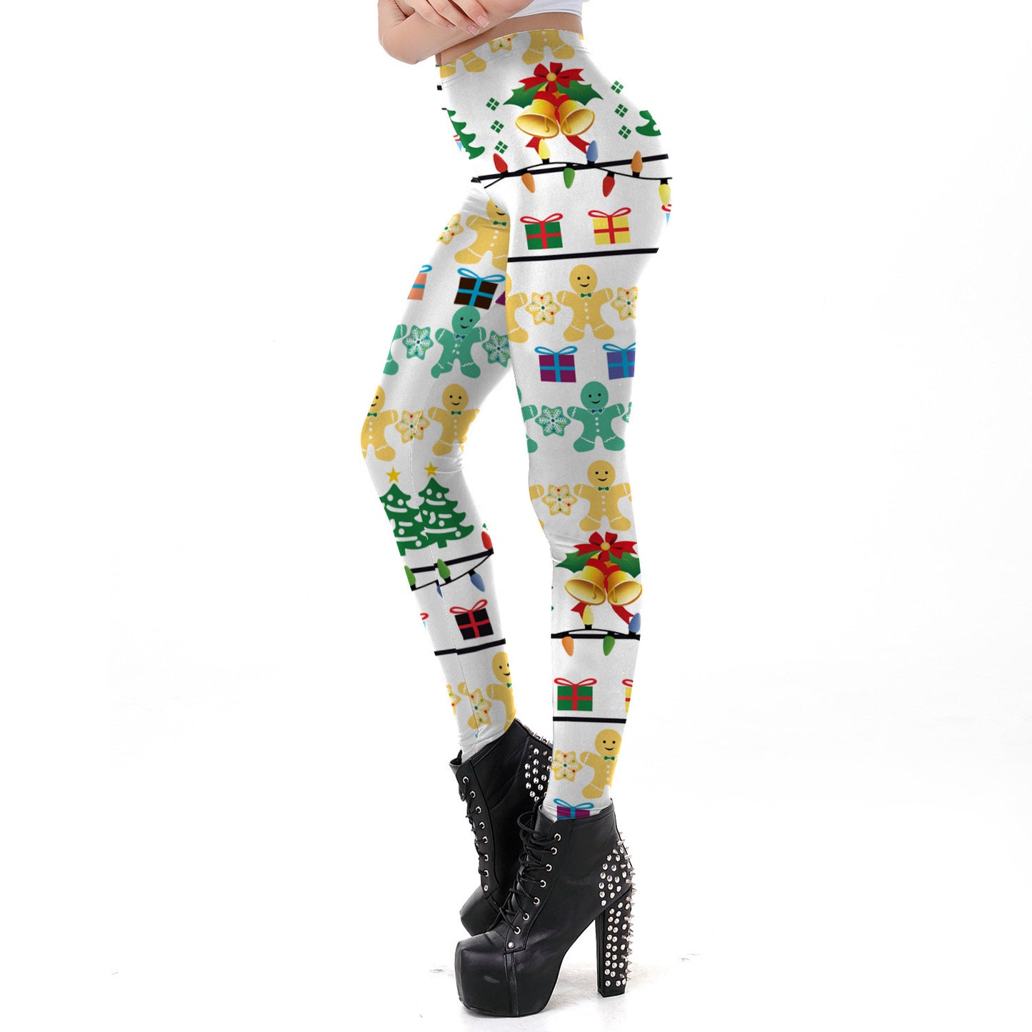 Christmas digital print tight leggings