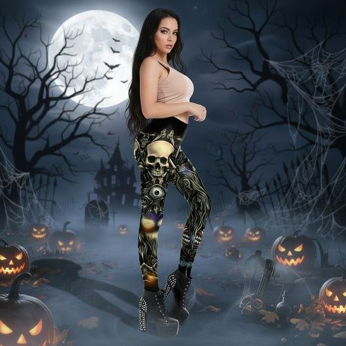 Printed Halloween leggings