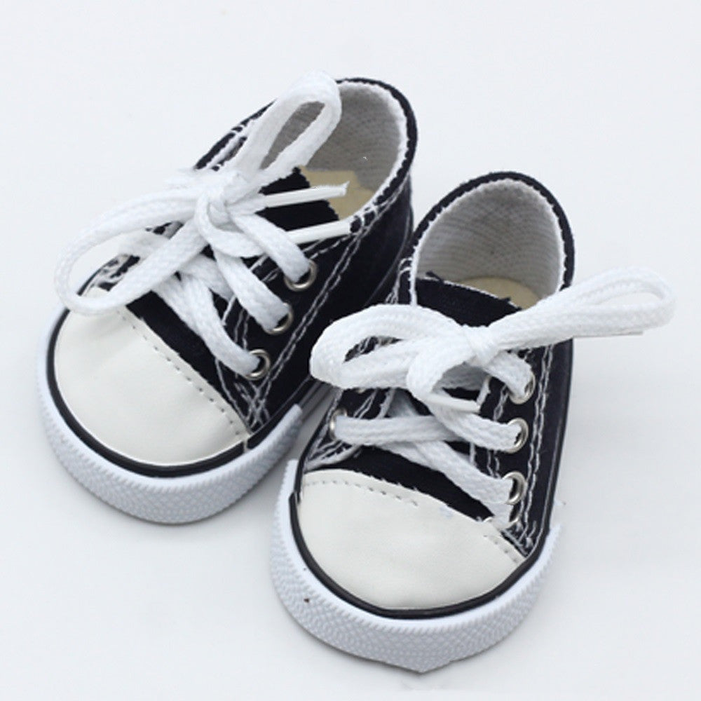 Shaf Doll Canvas Shoes American Doll Fashion Sneakers 18-inch Doll Strap Shoes