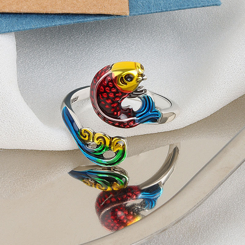 Accessories Creative Opening Knitting  Ring, Personality Crochet With Thread Ring Yarn