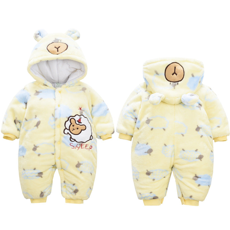 Thickened Warm Quilted Outing Clothes For Autumn And Winter