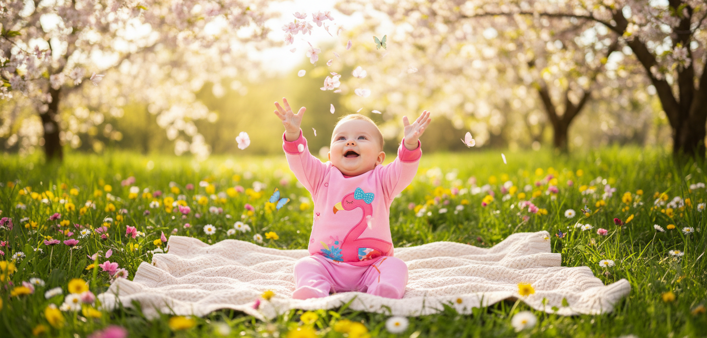 Baby Spring And Autumn Clothes, Newborn Clothes 0-3 Months Pajamas