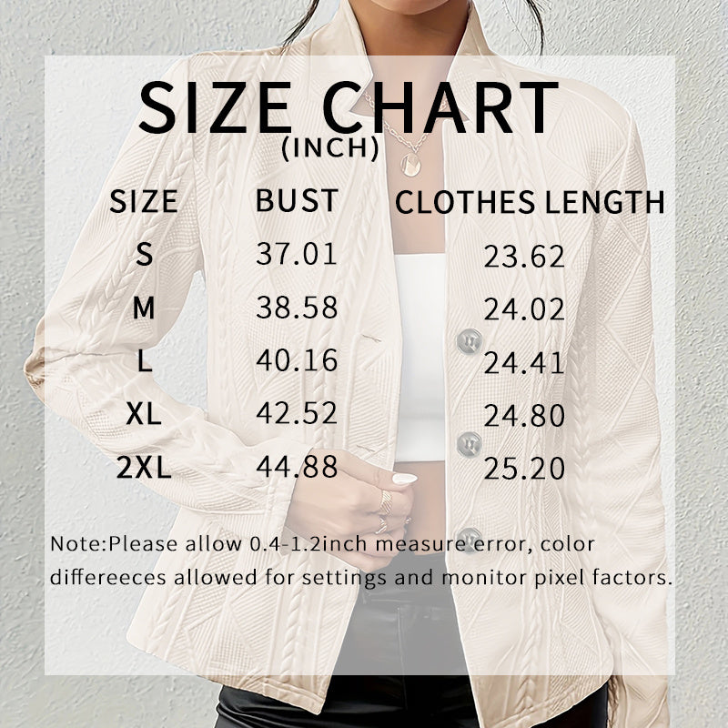 Women's Elegant Textured Open Front Business Casual Work Office Blazer Jacket Suit