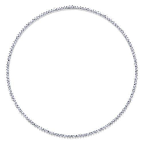 Solitude Luxury Fashion Set Mosan Diamond S925 Silver Necklace Rivaling Natural Diamonds