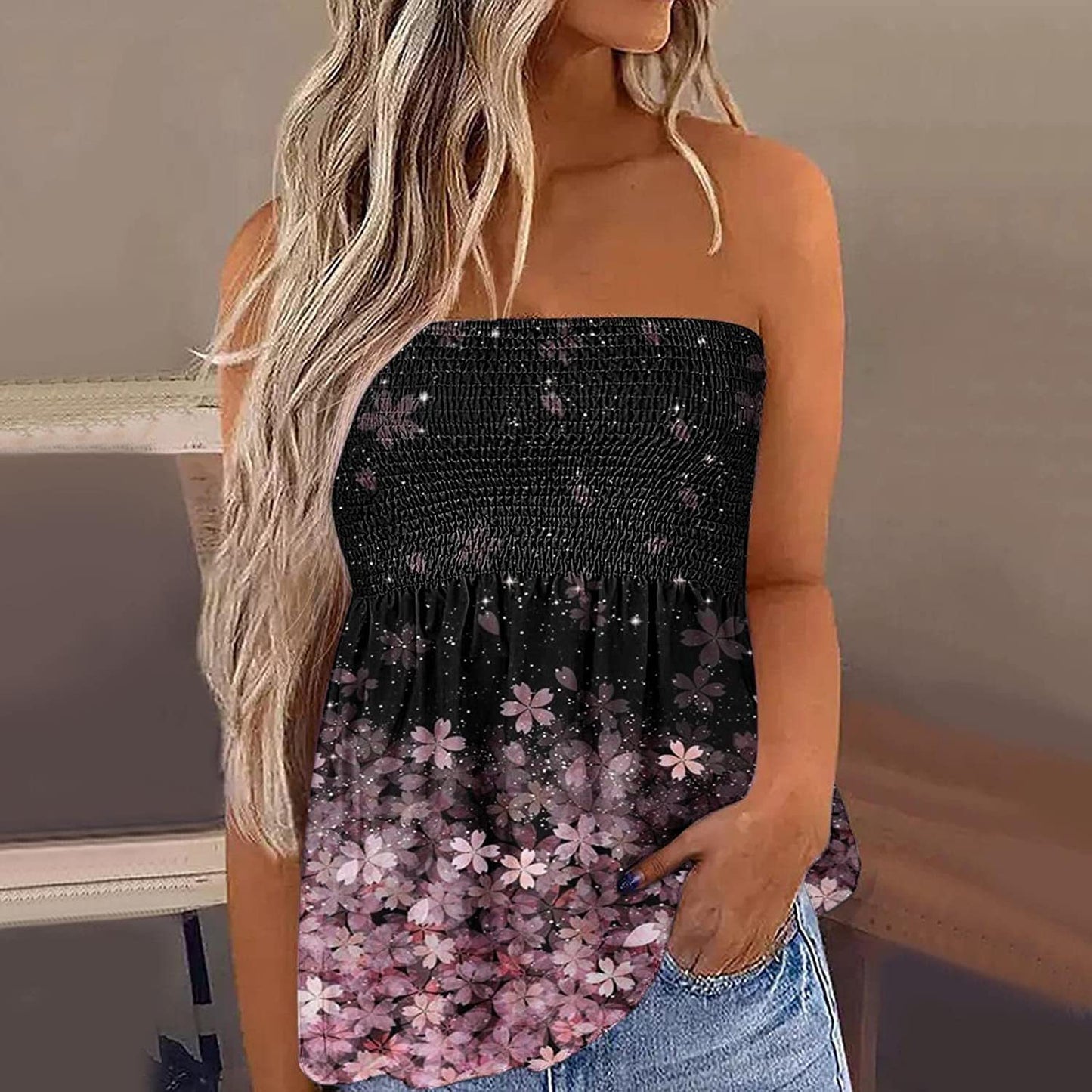 Fashion Off-the-shoulder Short Tube Top For Women