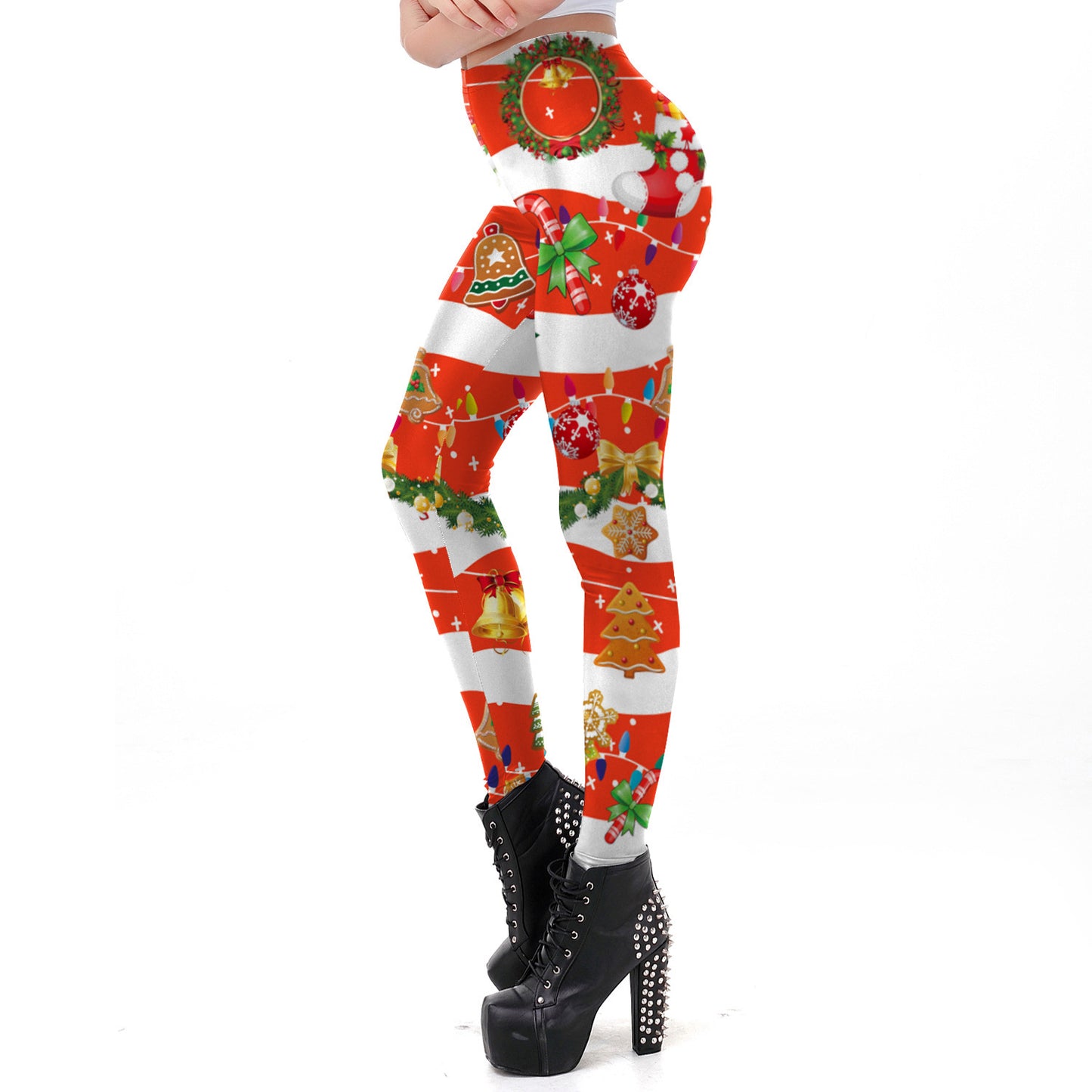 Christmas digital print tight leggings