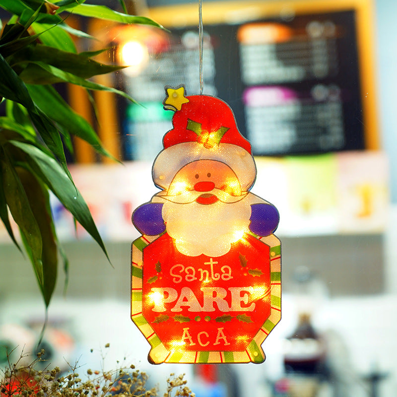 Christmas Decoration Lights Santa Snowman Elk