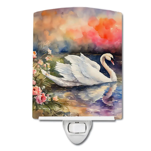 Swan Ceramic Night Light
