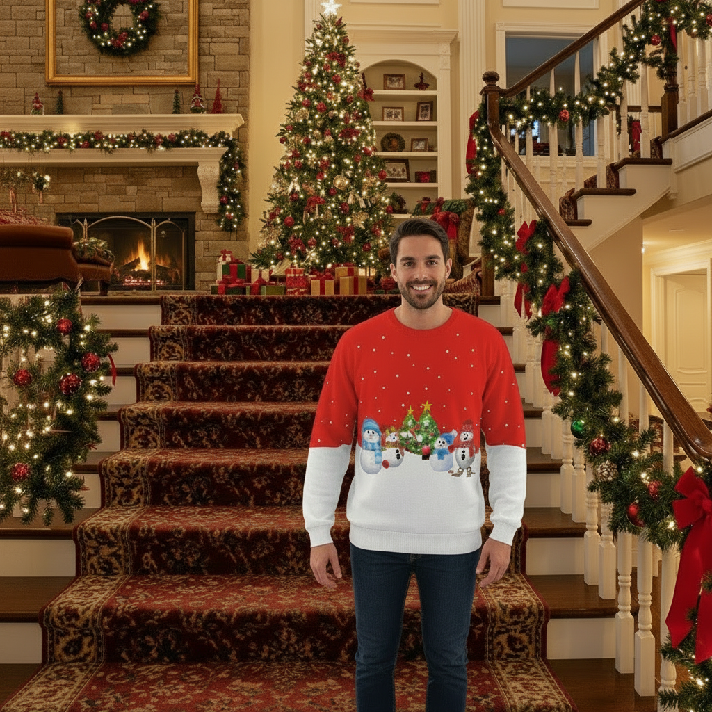 Autumn Winter Fashion Ugly Christmas Sweater Funny Pullover Women's. Men's