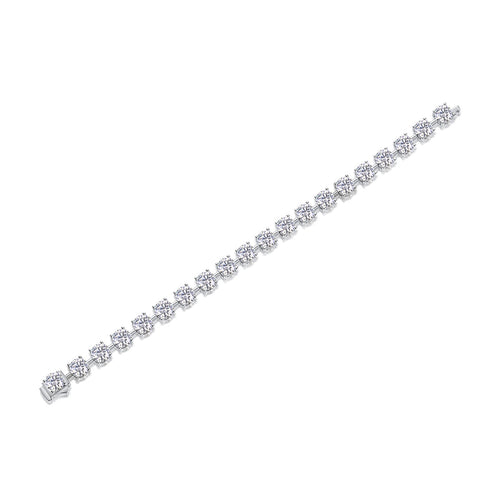About Time Luxury Fashion Mossan Diamond S925 Silver Bracelet Comparable To Natural Diamonds