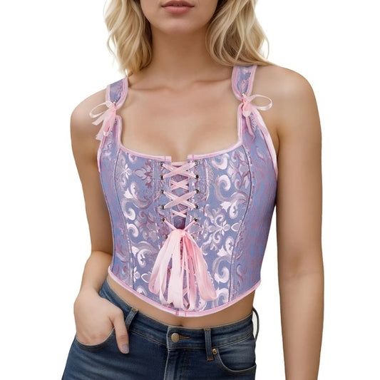 Corset Fashion Women's Sexy Vintage Over bust Corset Tops