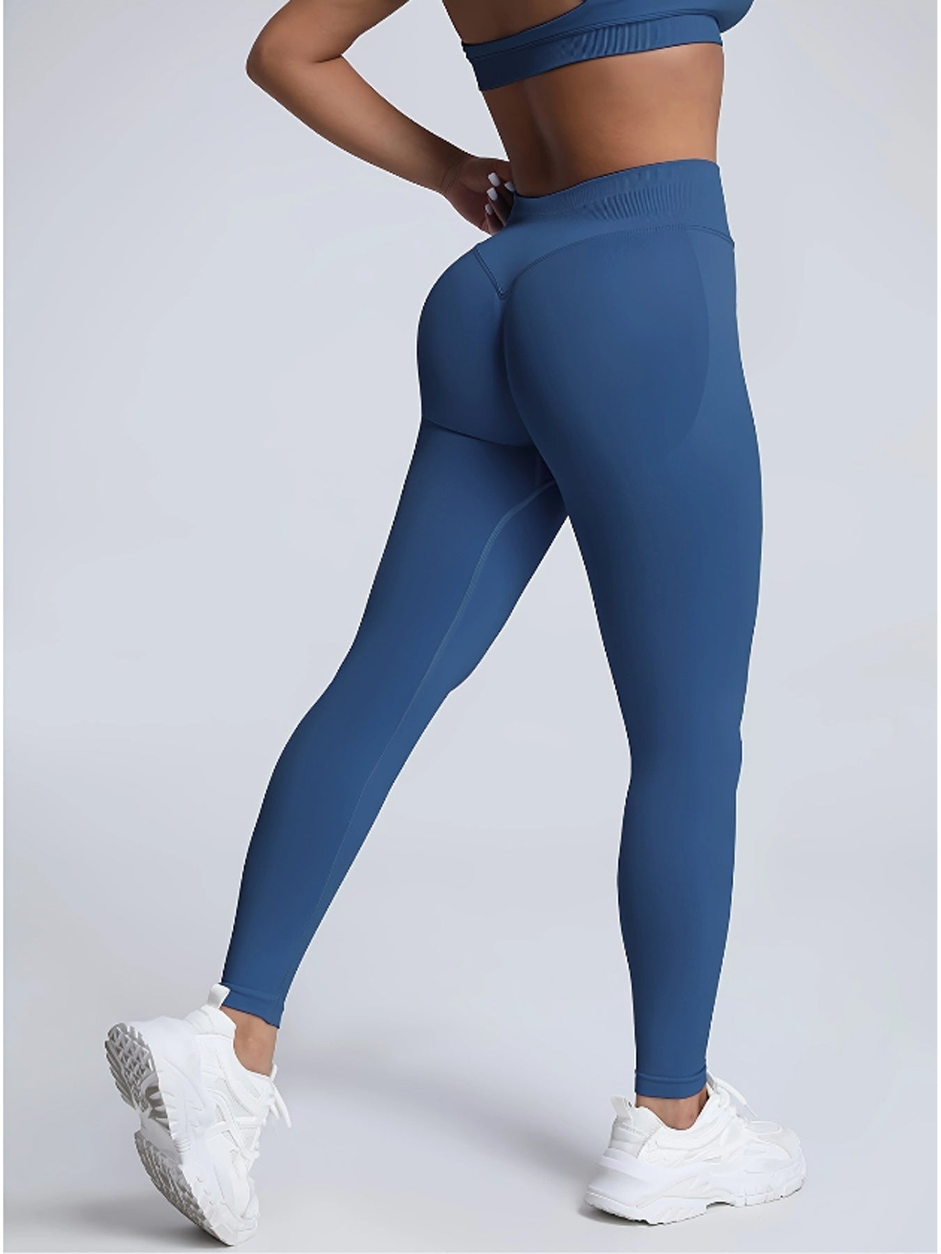 Seamless Women Soft Hue Hidden Scrunch Butt Workout Leggings For Women