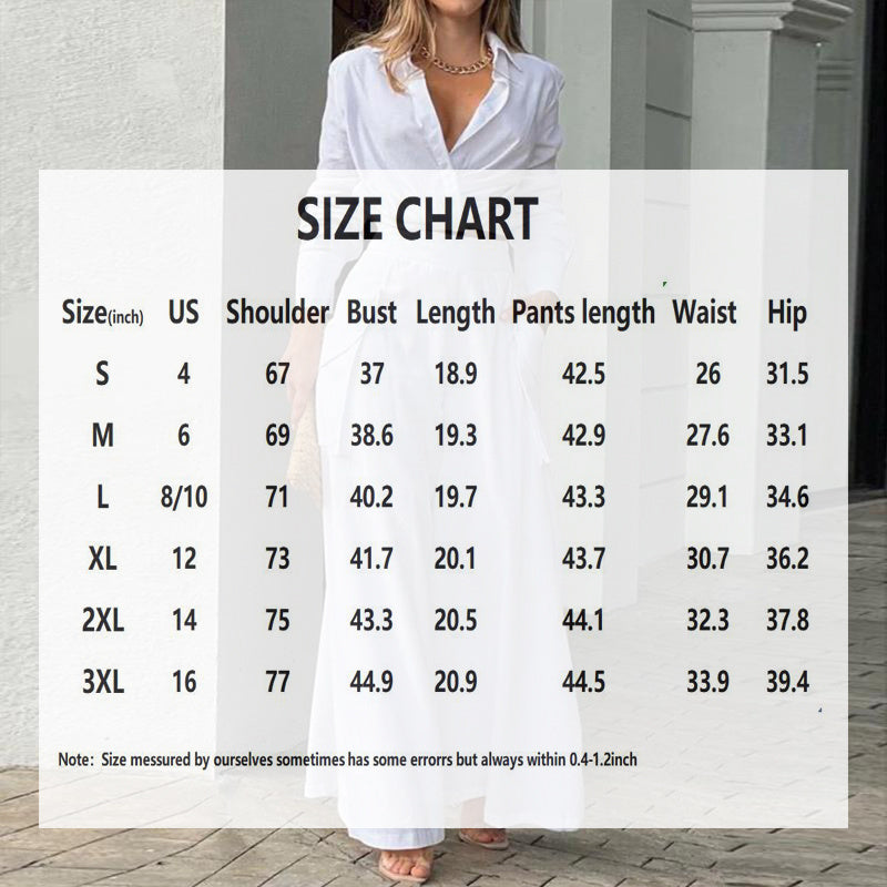 Women's Plus Size Elegant Pant Set - Crisscross Detail Top & Wide Leg Pants With Pockets