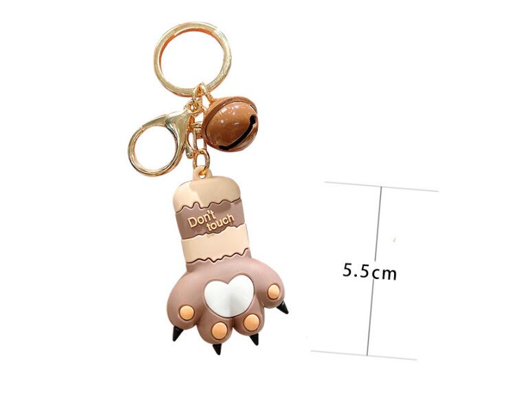 Catone Cuter Than Heart Cat Claw Three-dimensional Pendant Keychain
