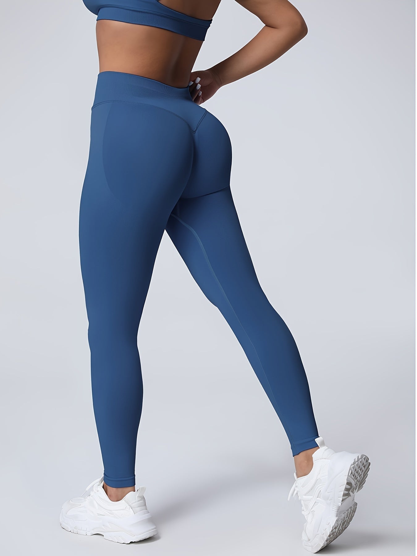 Seamless Women Soft Hue Hidden Scrunch Butt Workout Leggings For Women