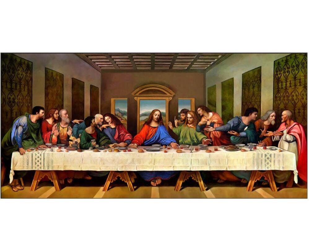 5D DIY The Last Supper Crystal Diamond Painting Jesus Cross