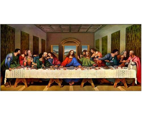 5D DIY The Last Supper Crystal Diamond Painting Jesus Cross
