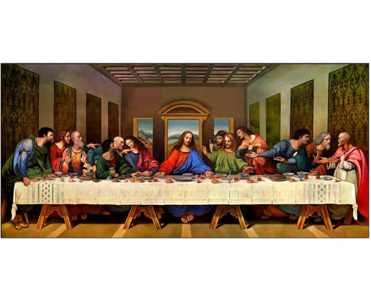 5D DIY The Last Supper Crystal Diamond Painting Jesus Cross