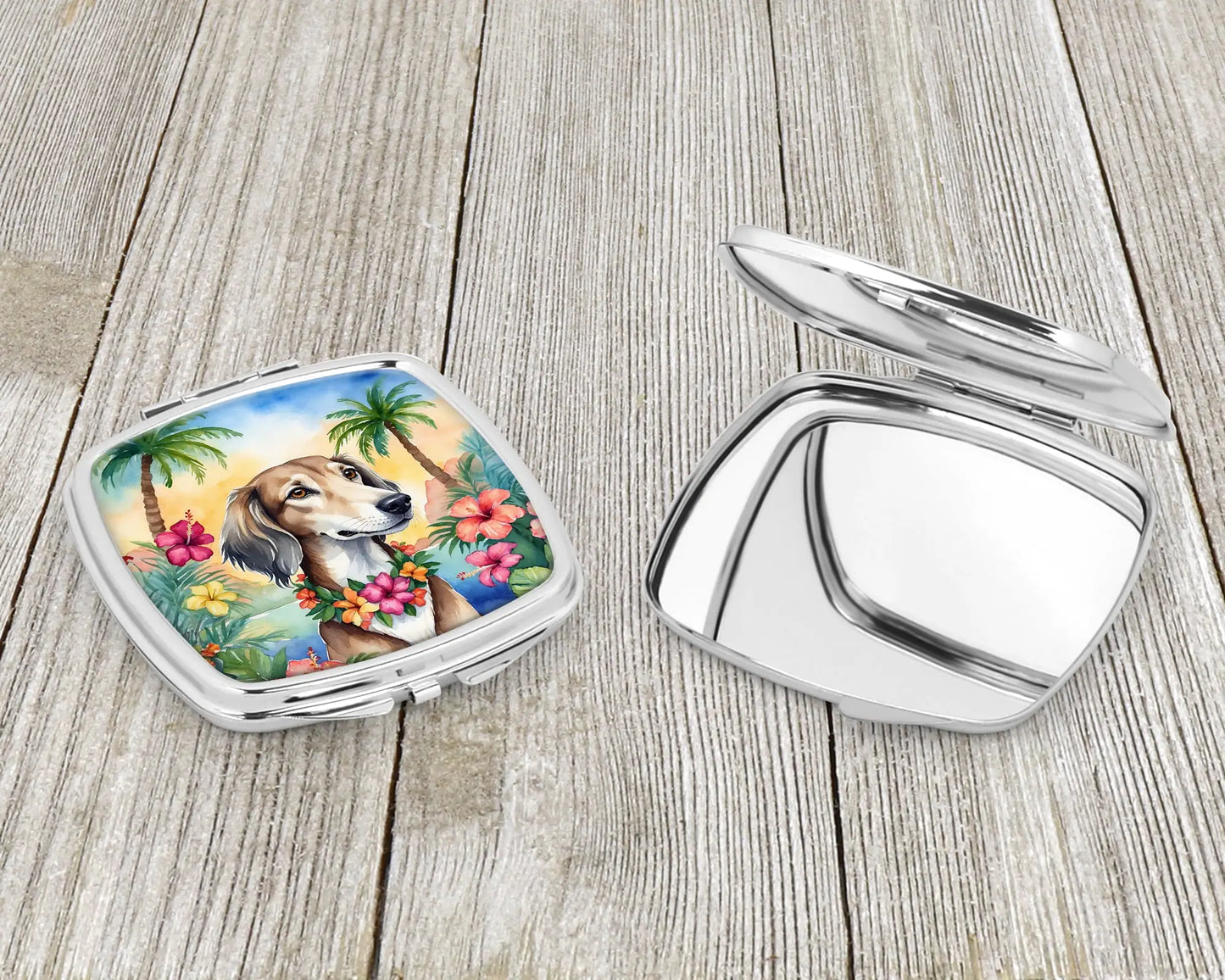 Saluki Luau Compact Mirror