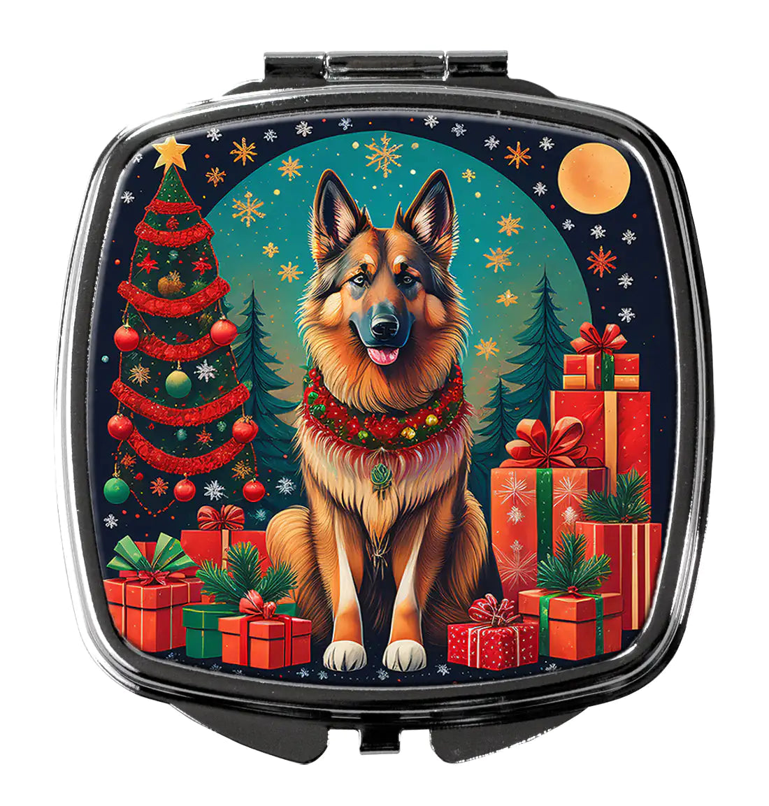 Belgian Tervuren Christmas Compact Mirror