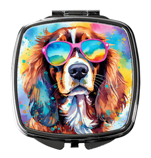 Cavalier Spaniel Hippie Dawg Compact Mirror