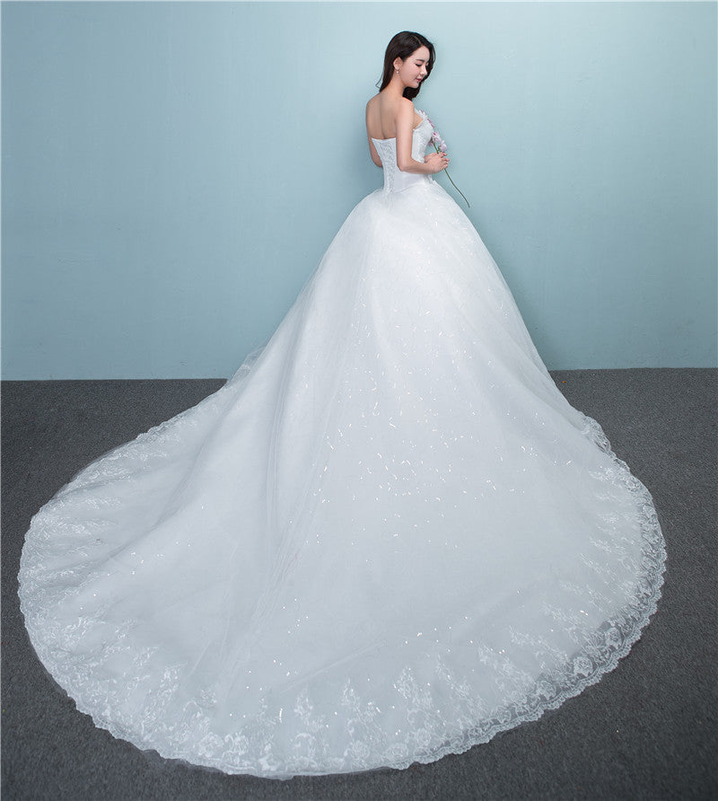 Bride New Large Tail Size Wedding Dress