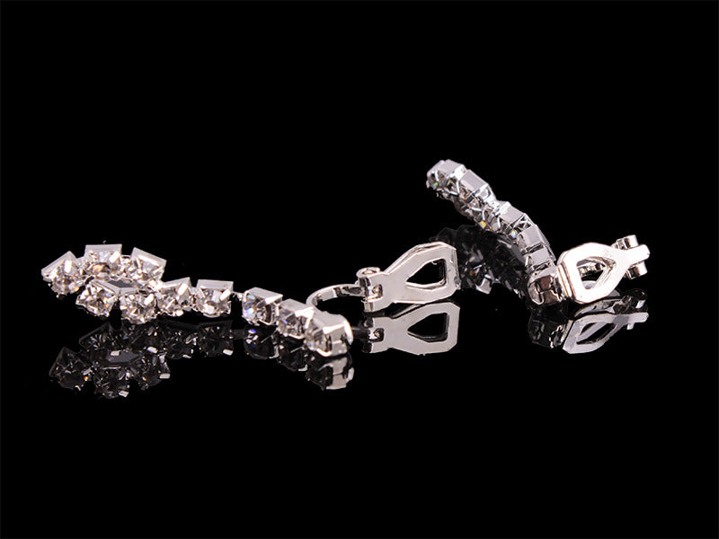 Hao Yue, bridal jewelry four, wedding match crystal set