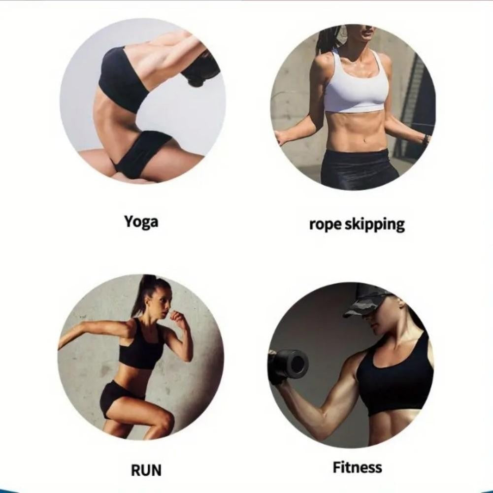 3-Pack Sports Bras, Padded Strappy Racerback Push Up Open Back Medium Support Sports Yoga