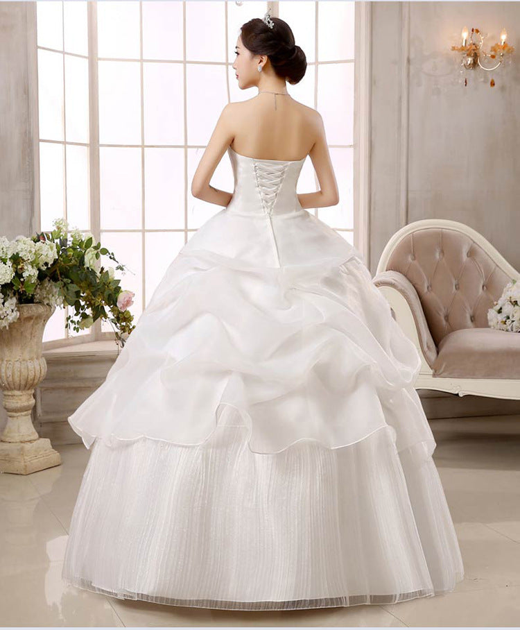 Wedding dress new bride slim lace