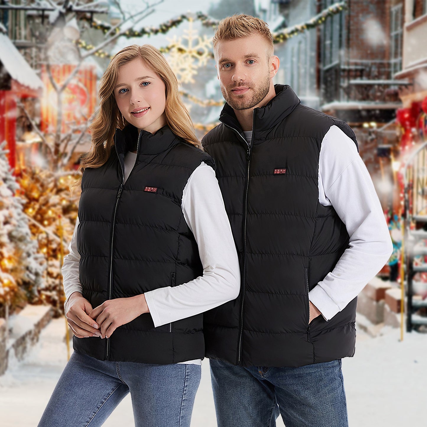 1Pc Heated Vest Men, Women Jacket With 23 Heating Zones 3 Heat Levels USB Powered Machine Washable For Winter Hiking Skiing Skating Outdoor Activities