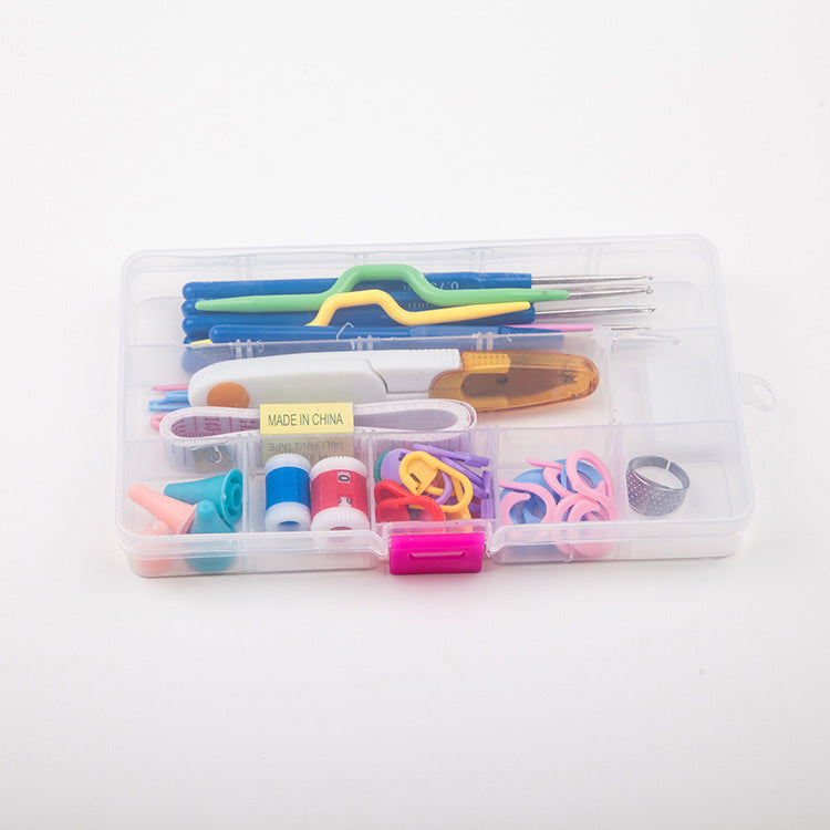 Handmade Wool Crochet Tool Set Combination Bag Metal Aluminum Yarn Needle