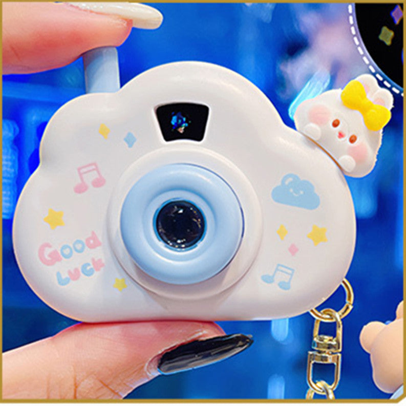 Home Minimalist Cloud Projection Camera Keychain Charm