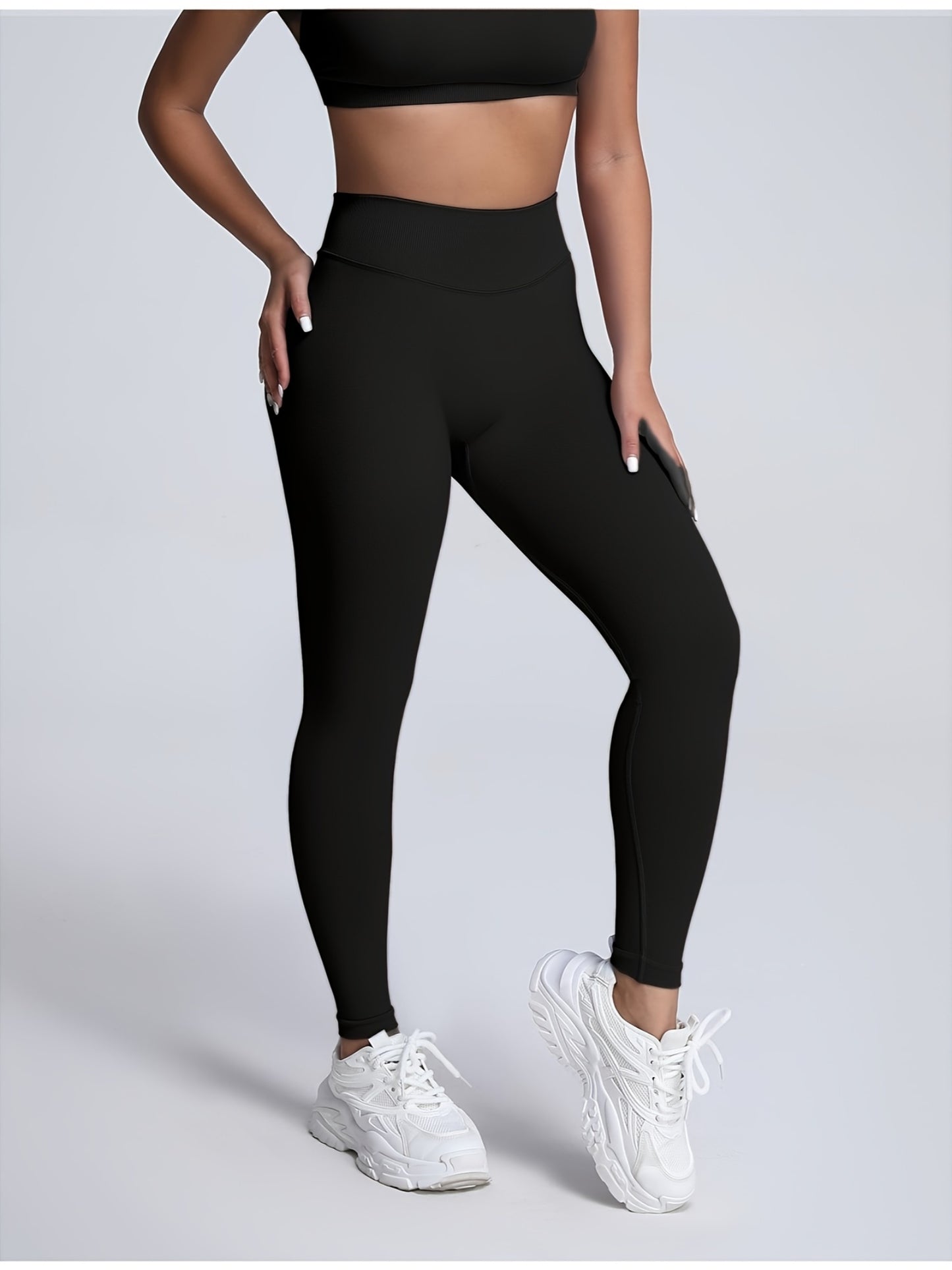 Seamless Women Soft Hue Hidden Scrunch Butt Workout Leggings For Women