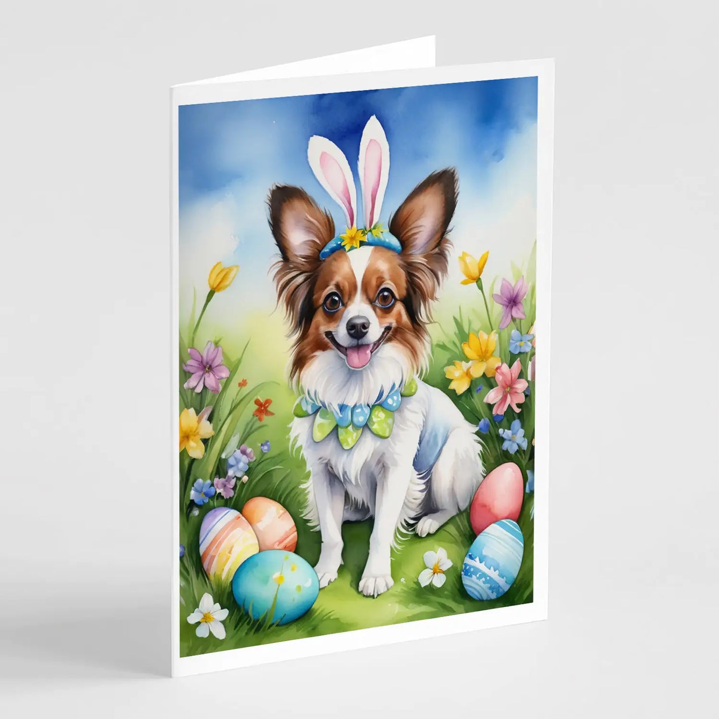 Papillon Easter Egg Hunt Greeting Cards Pack of 8