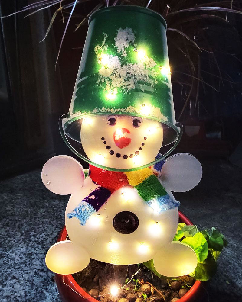 Christmas Scene Decoration With LED Lights