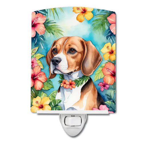 Beagle Luau Ceramic Night Light