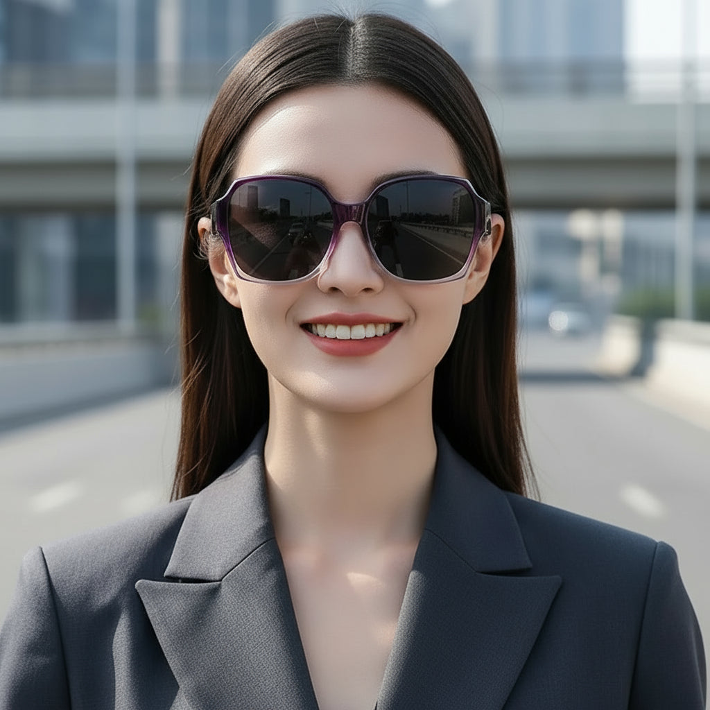 Dual-Use Clip-On Fashion Glasses - Crystals, Stylish Rectangular Design, Unisex, Driving Accessories, Eyewear