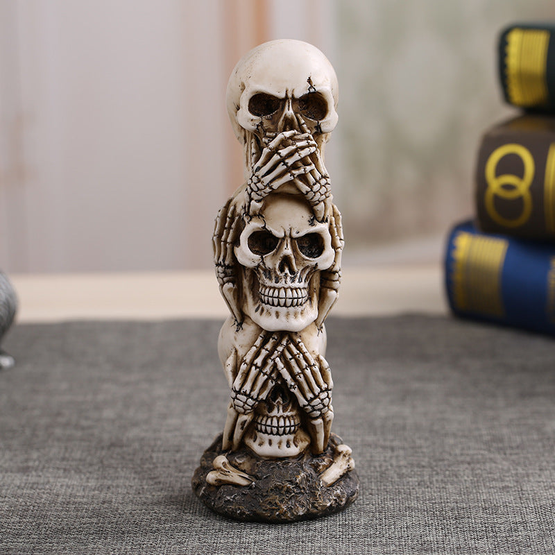 Crafts ornaments skull ghost head